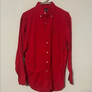 Polo by Ralph Lauren Classic Red Button Down Shirt